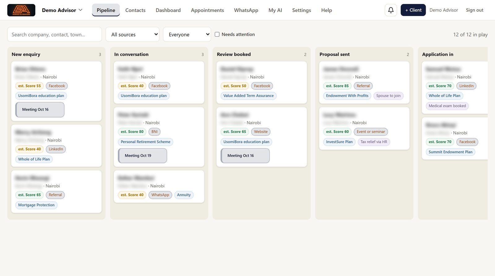 CRM pipeline