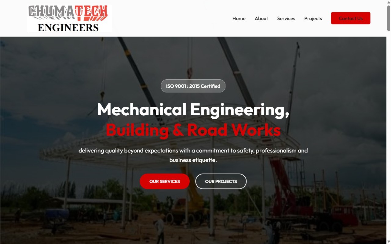 Chumatech Engineers homepage