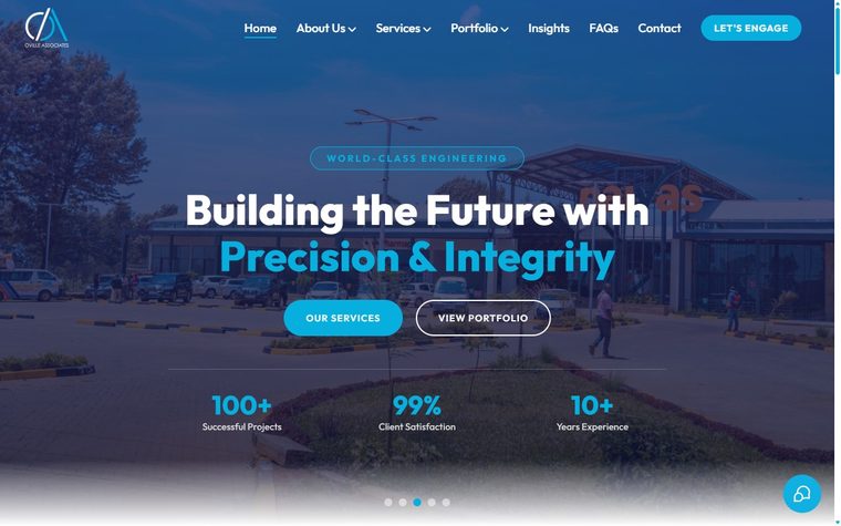 Oville Associates website built by Essence Automations