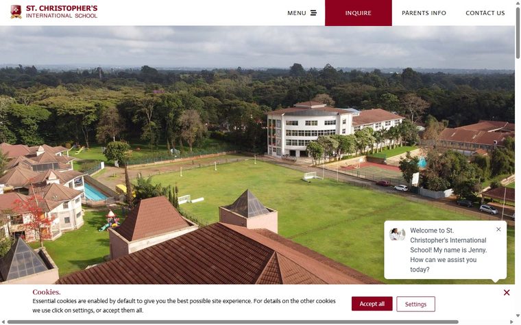 St. Christopher's International School website built by Essence Automations