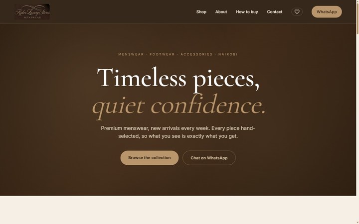 Ryker Luxury website built by Essence Automations