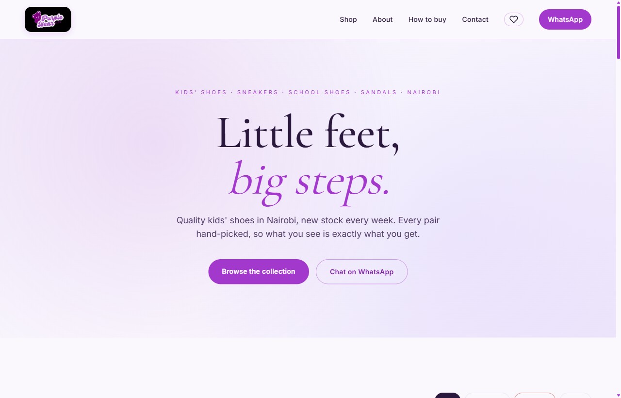 Purple Bear shopfront